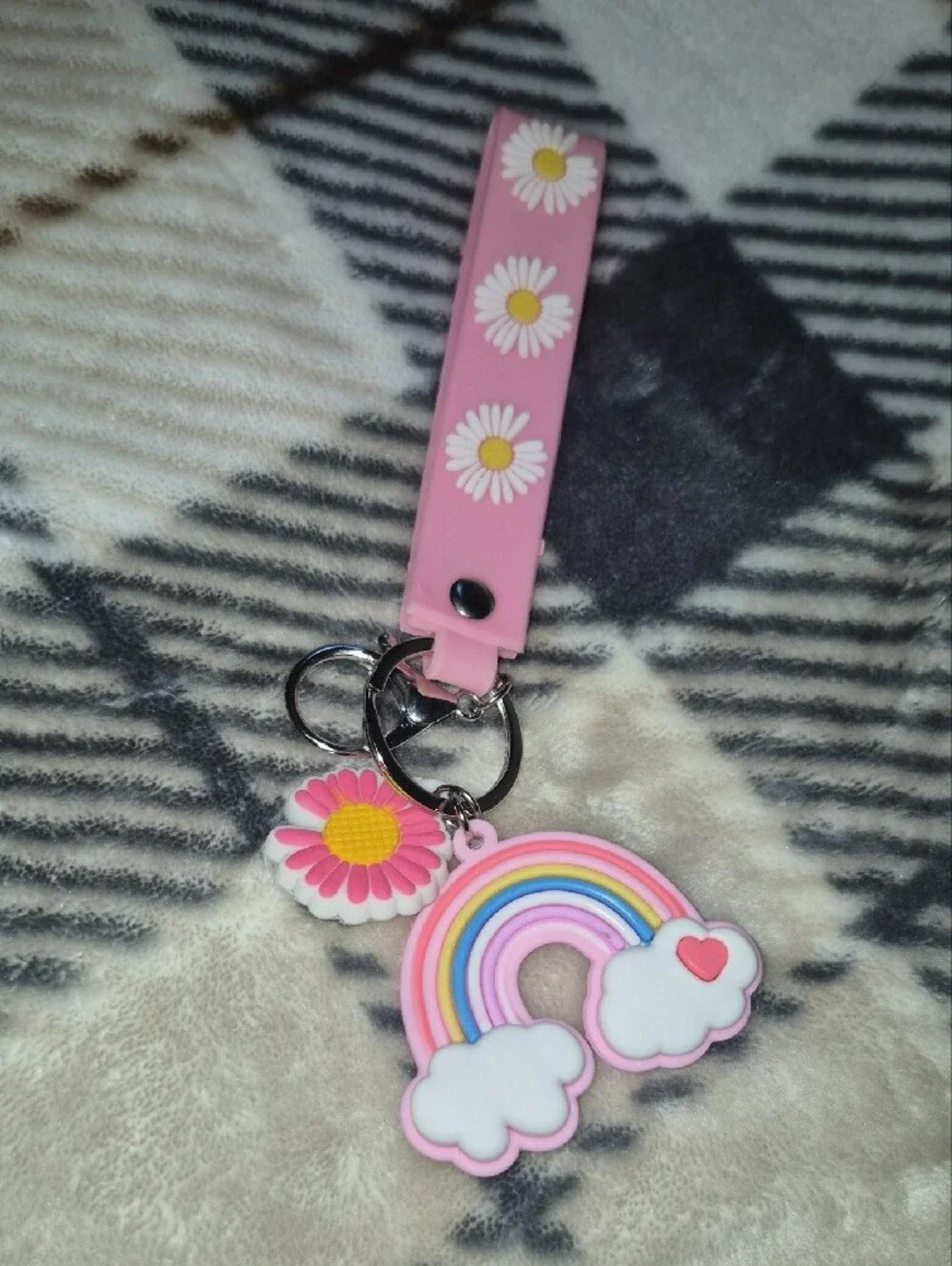 Brand New KiddoBack and matching keychain - Pink & Purple